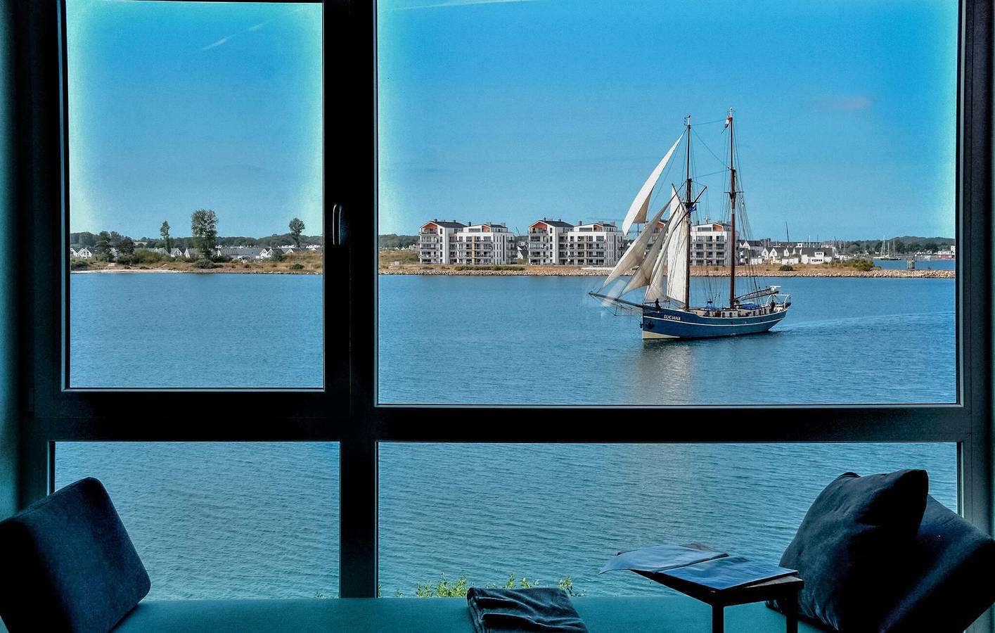 Ganze Ferienwohnung, Apartment mit Meerblick, Parkplatz, Terrasse und Internet - 300m zum Strand in Olpenitz, Kappeln