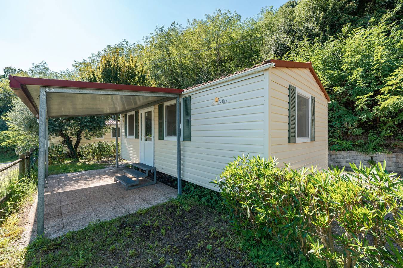 Mobilheim 'Camping Belsito Dalmacija 505' mit Gemeinschaftspool, Wlan und Klimaanlage in Montecatini-Terme, Pistoia Provinz