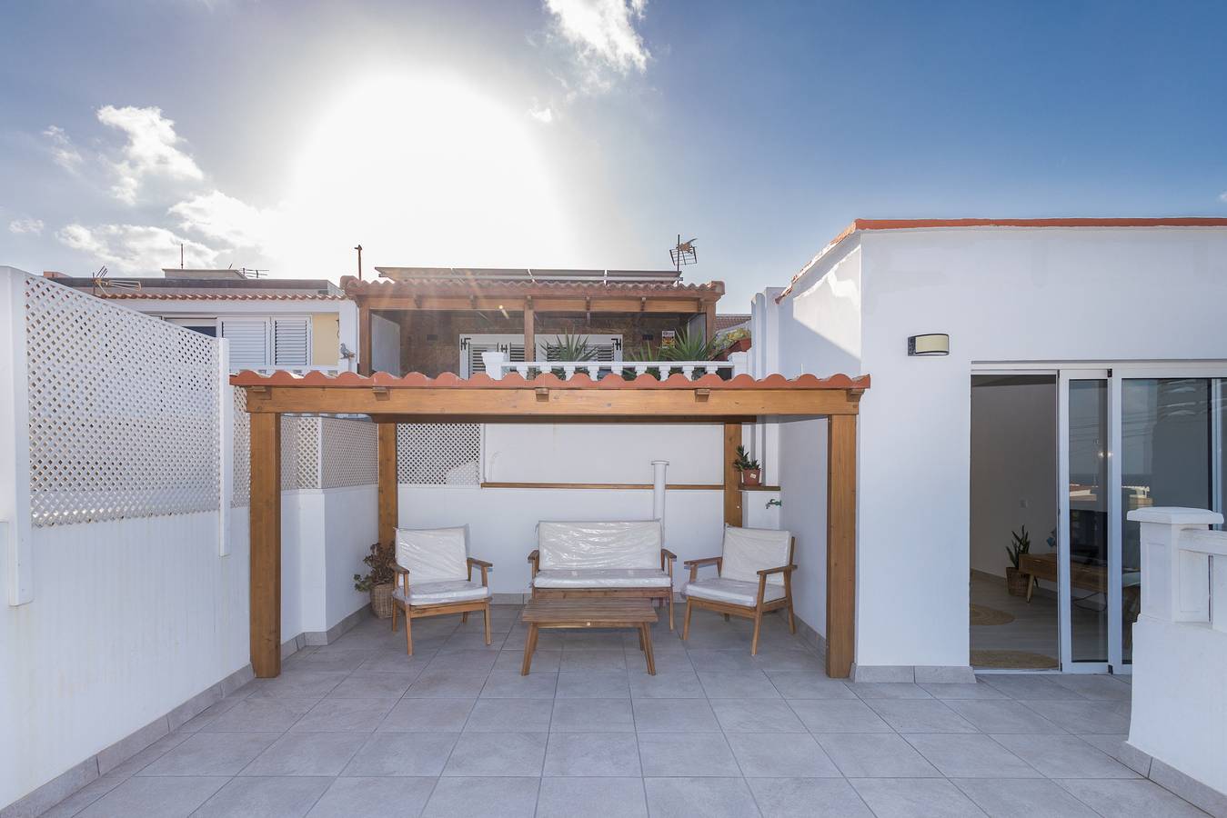 Sea Views Private Terrace 2Br House near the Beach in Hoya del Pozo, Telde