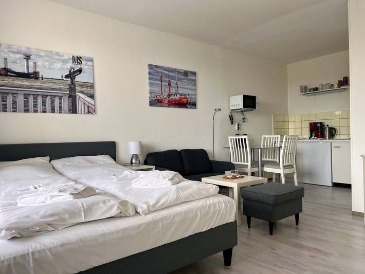 Ferienhaus mit Meerblick für 3 Personen, mit Pool und Sauna sowie Seeblick und Balkon in Cuxhaven - 3