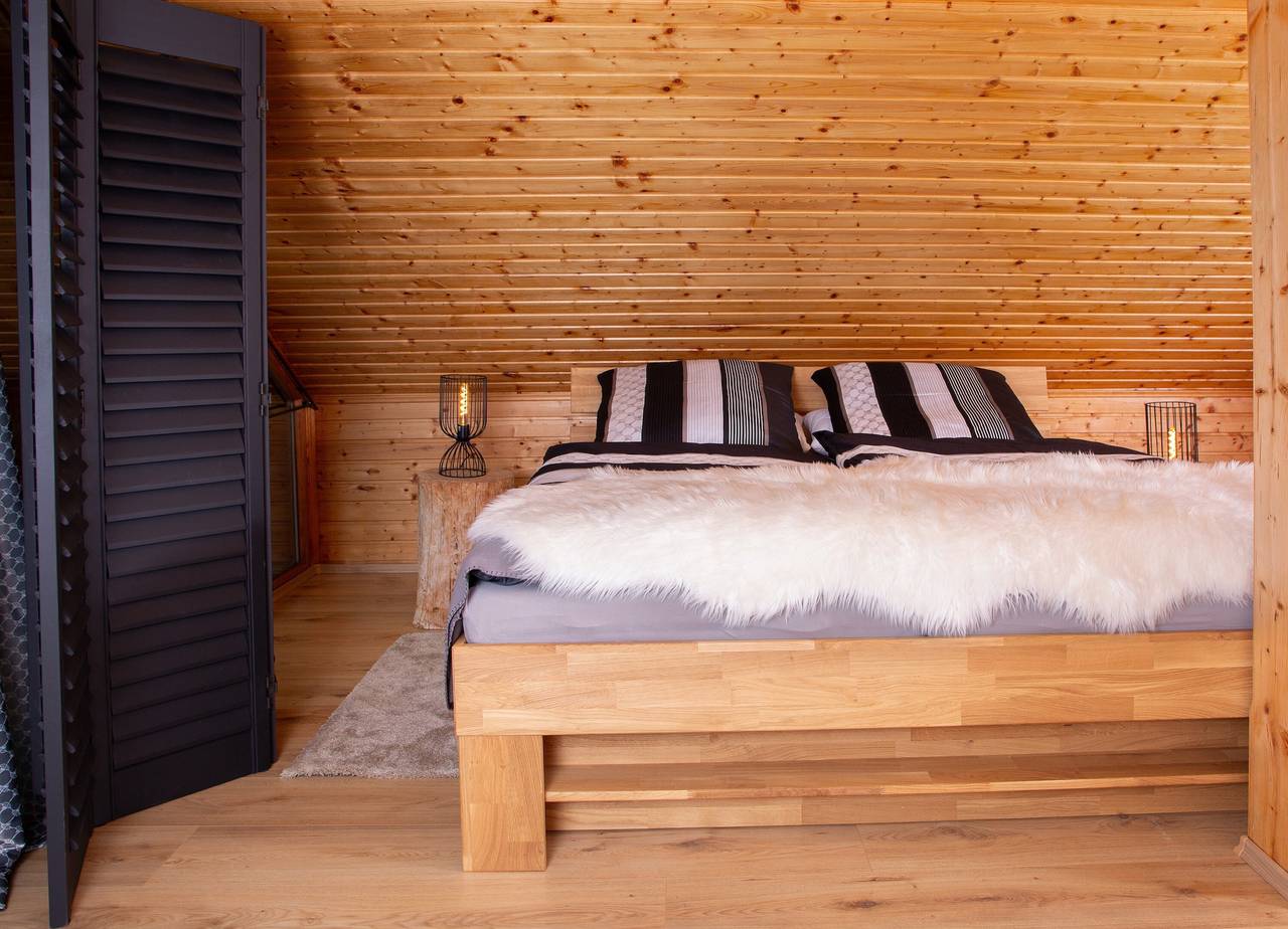 Landhaus „Chalet Wiesenblick“ mit Balkon und Wlan in Windorf, Ostbayern