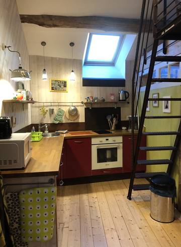 Studio pour 2 personnes, avec jardin et balcon dans Côte-d'Or