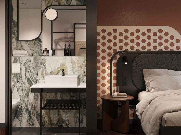 Hôtel pour 2 personnes, avec terrasse et piscine, animaux acceptés