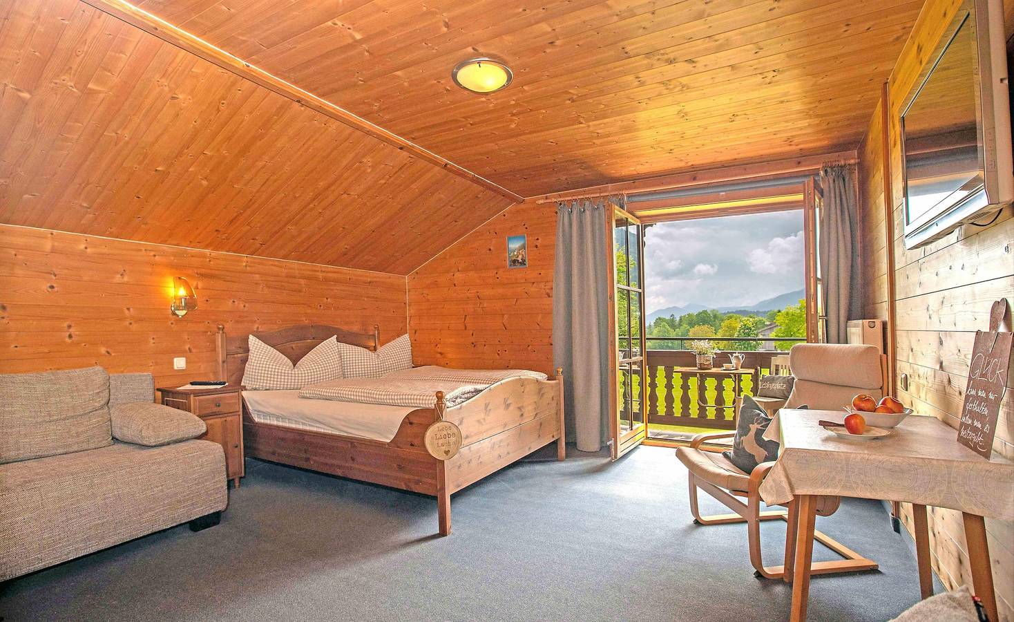 Apart."Seeseite"/1 Schlafraum/Du,Wc in Walchsee, Kaisergebirge