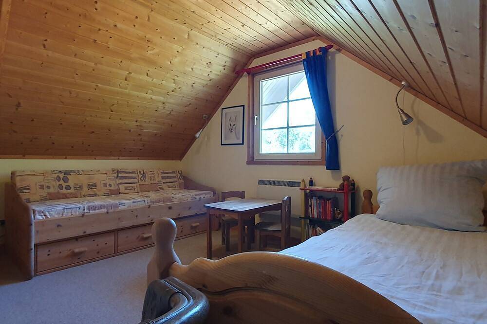 Cómoda casa de vacaciones con sauna en el lago (5 estrellas) para 4 personas in Krakow am See, Lagos de Mecklenburg