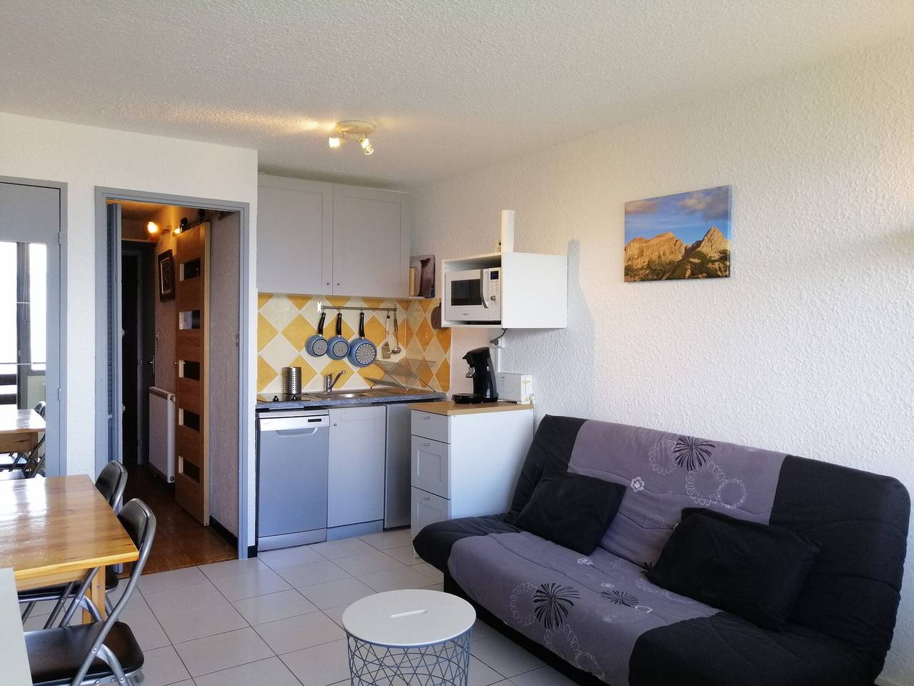Ganzes Studio, Studio für 4 Pers. in Pra-Loup, nahe Pisten, Talblick in Pra-Loup, Uvernet-Fours