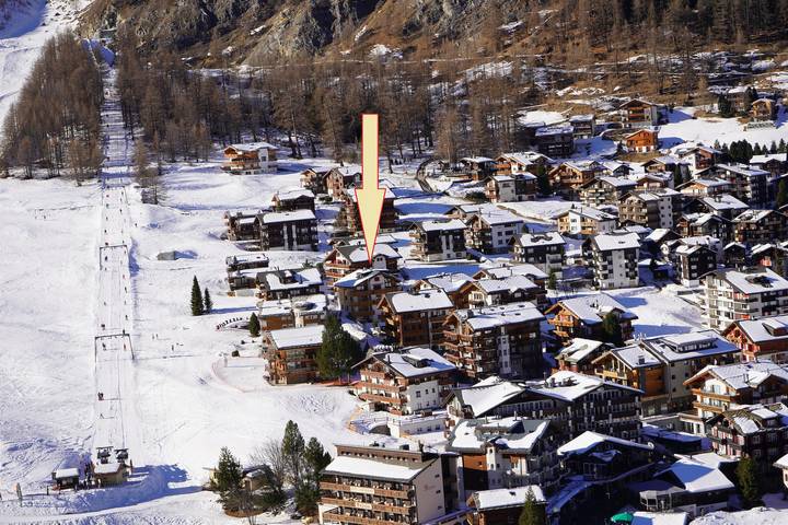 Ferienwohnung für 5 Personen, mit Balkon und Sauna in Saas-Fee