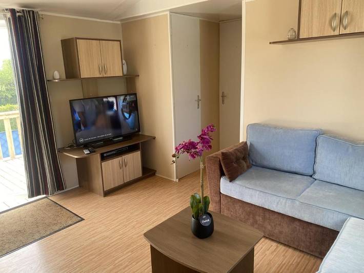 Camping pour 6 personnes, avec Terrasse ainsi que Jardin et Vue