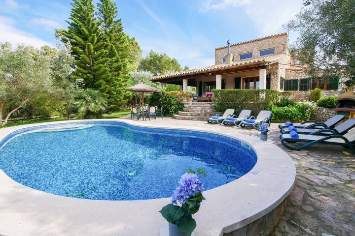 "Finca Can Reure" com Vista da Montanha, Piscina Wi-Fi, Jardim & Terraço in Inca (Espanha), Maiorca Centro