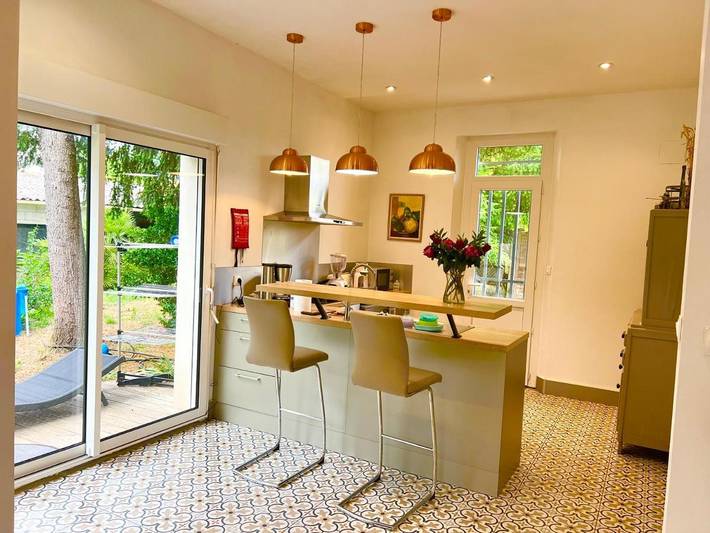 Appartement de vacances pour 3 personnes, avec jardin