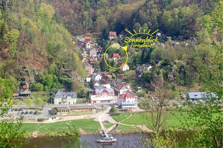 Ferienhaus für 5 Personen, mit Terrasse und Garten sowie Ausblick