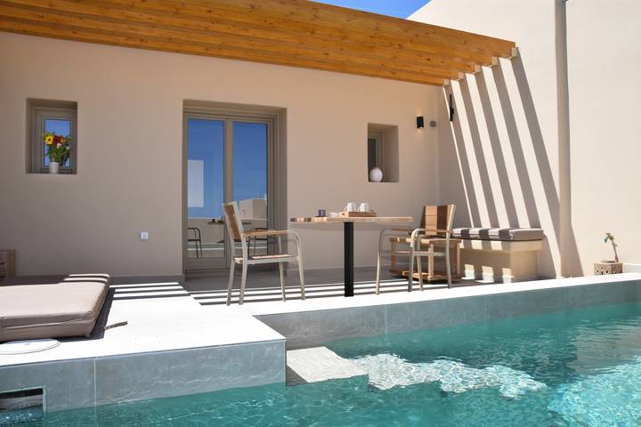 Villa pour 2 personnes, avec piscine à Santorin