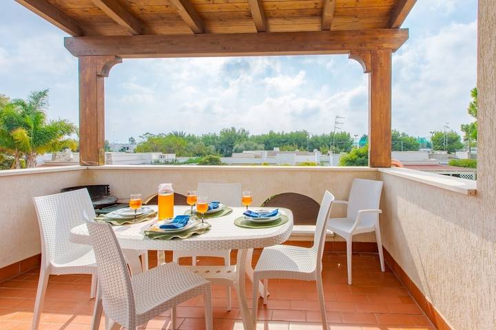 Ferienhaus für 5 Personen, mit Terrasse und Garten in Lido Specchiolla