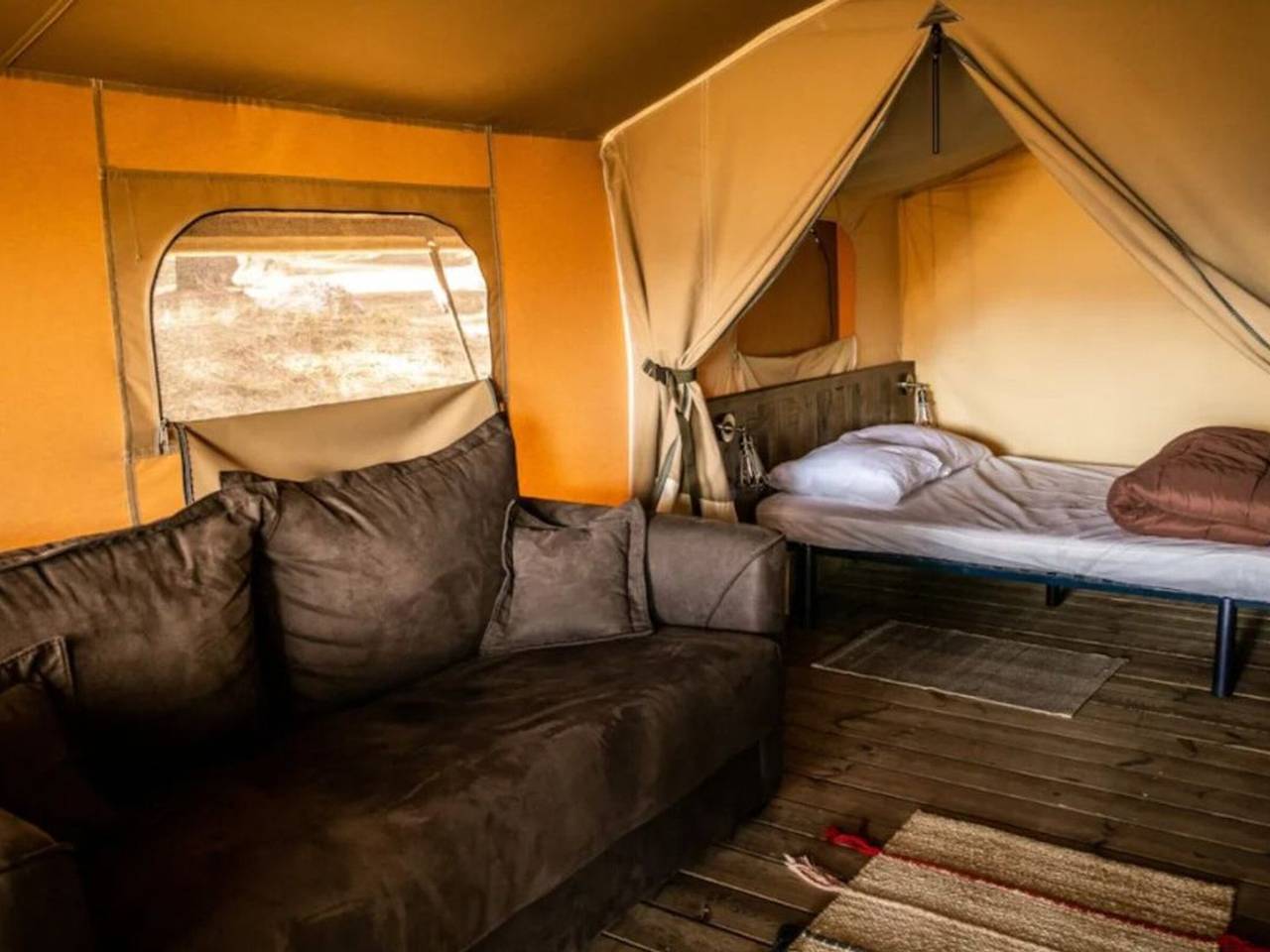 Tienda Lodge con Terraza - 5 Pers, 2 Hab, Refrigerador in Sartène, Distrito de Sartène