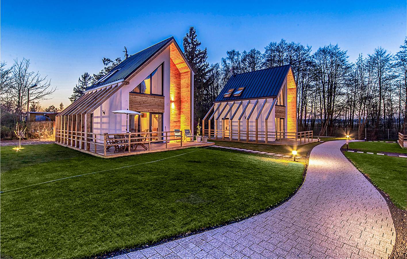 Ferienhaus für 6 Personen mit Terrasse in Nowęcin, Slowinzischer Nationalpark