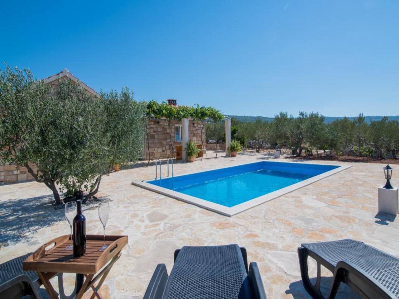 Holiday Home My Summer House - Two-Bedroom Holiday Home with Private Pool and Terrace - (St) in Supetar, Brac