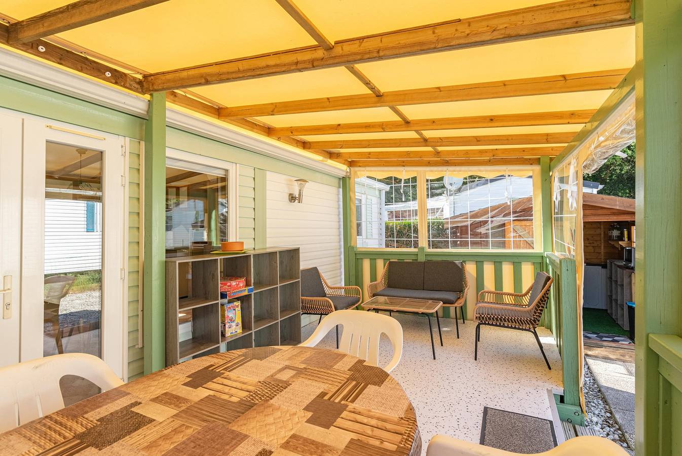 Casa móvil 'Mobilhome Mh 212' con piscina privada, terraza privada y aire acondicionado in La Tremblade, Côte de Beauté