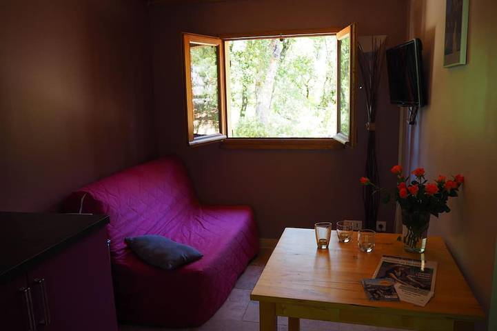 Gîte pour 4 personnes, avec terrasse ainsi que piscine et jardin à Venasque - 4