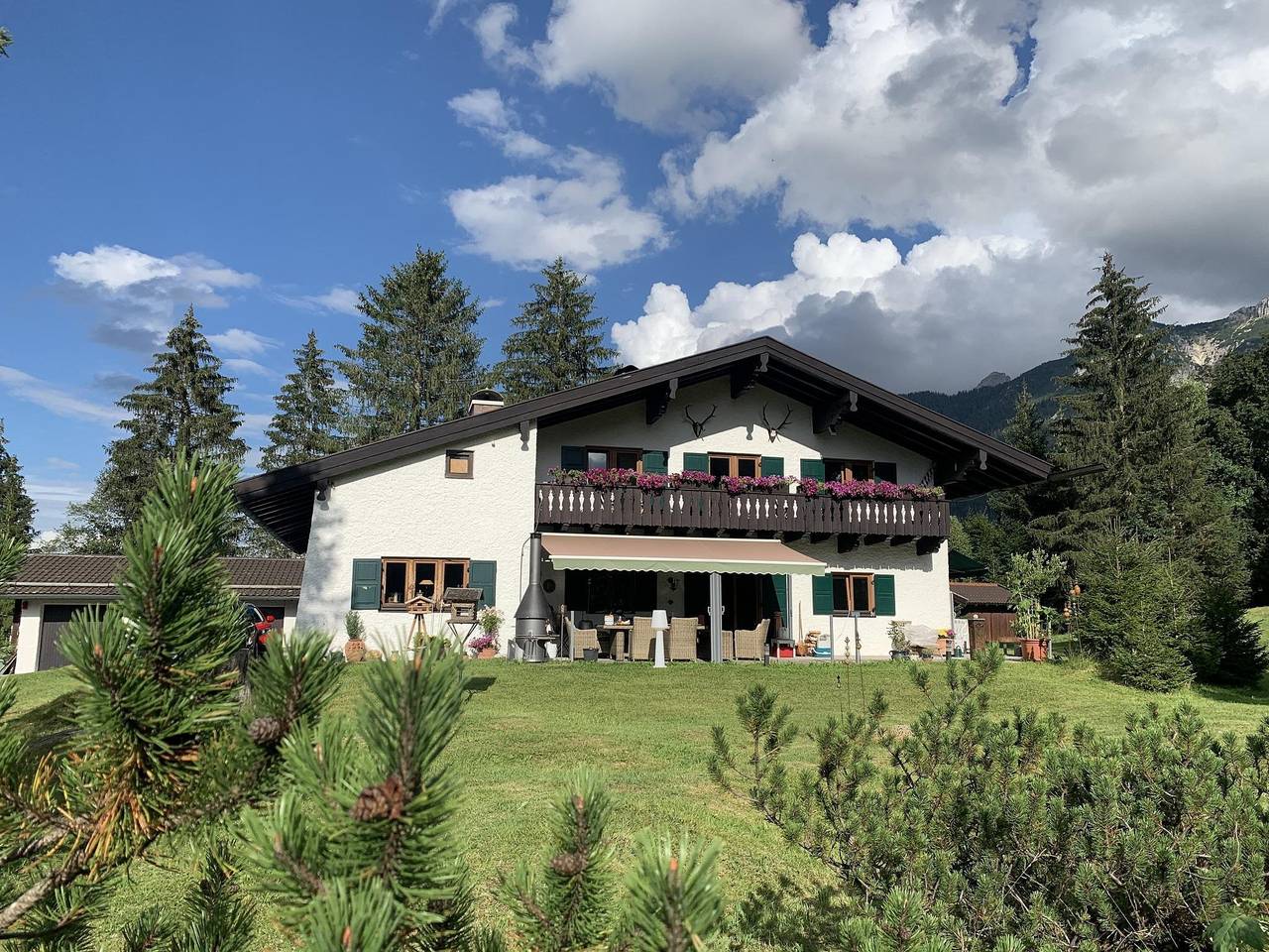 Ganze Ferienwohnung, Appartement/Fewo, Dusche oder Bad, Wc, 2 Schlafräu in Krün, Bayerische Alpen