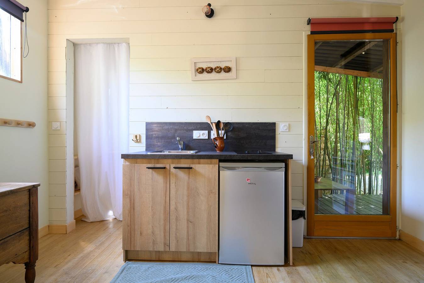 Charmantes Chalet „Le Robinson“ mit privatem Pool, Terrasse und Klimaanlage in Saint-Marcellin-lès-Vaison, Parc naturel régional du Mont-Ventoux