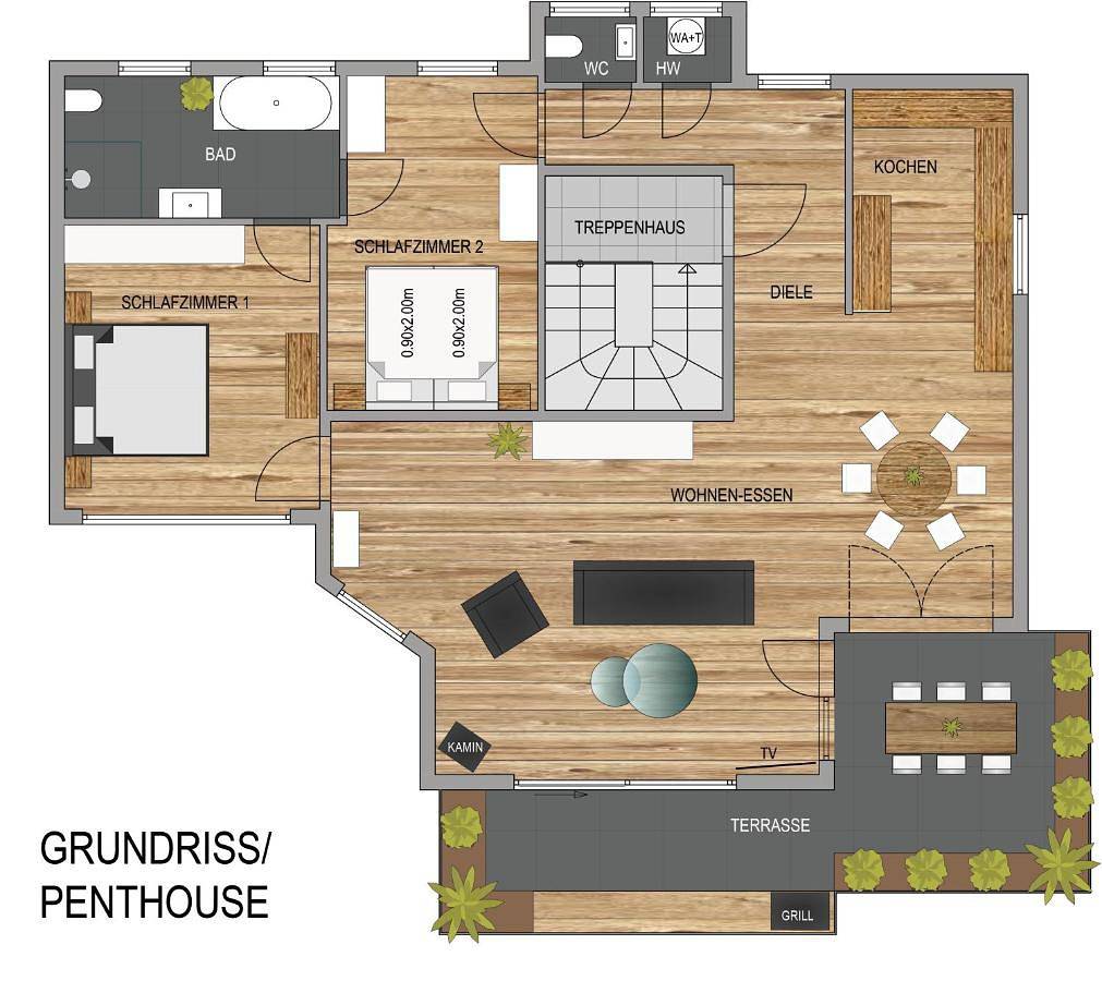 Ganze Wohnung, Two-Bedroom Apartment in Metternich, Koblenz