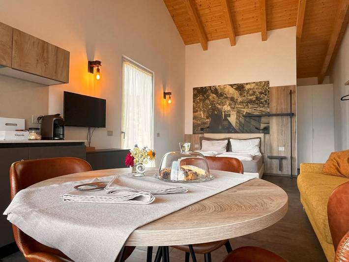 Appartement de vacances pour 4 personnes, avec vue et jardin