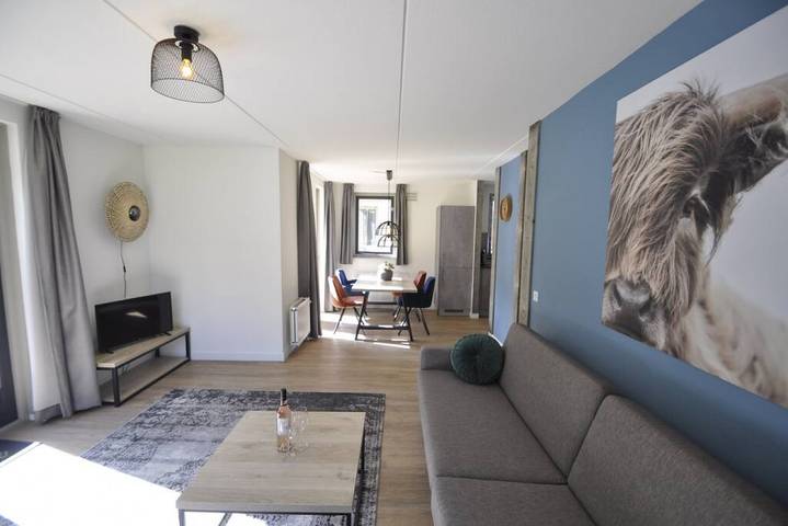 Ferienhaus für 4 Personen, mit Balkon und Balkon/Terrasse sowie Garten und Sauna