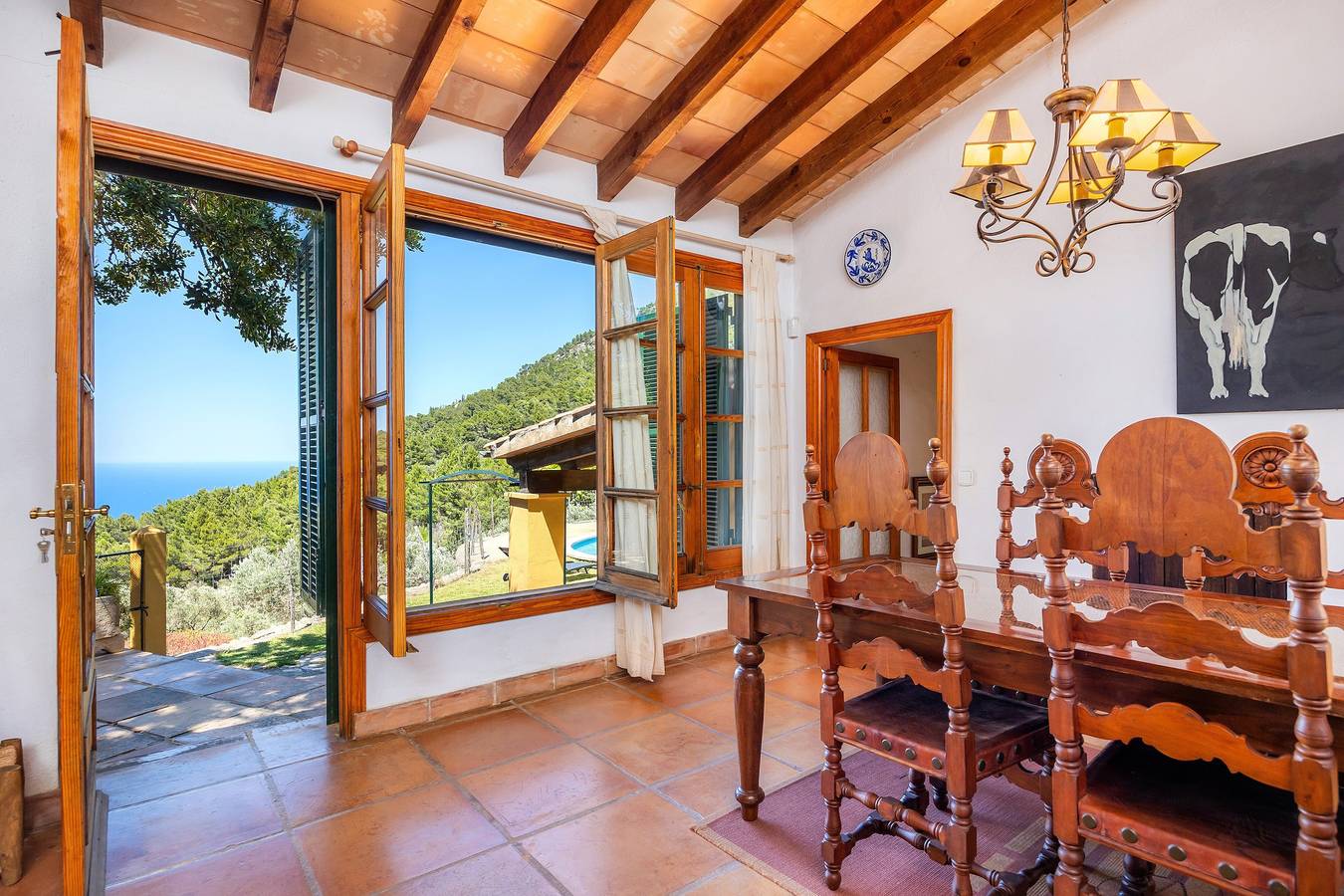 Casa vacanze 'Tramuntana' con vista mare, piscina privata e Wi-Fi in Valldemossa, Maiorca occidentale