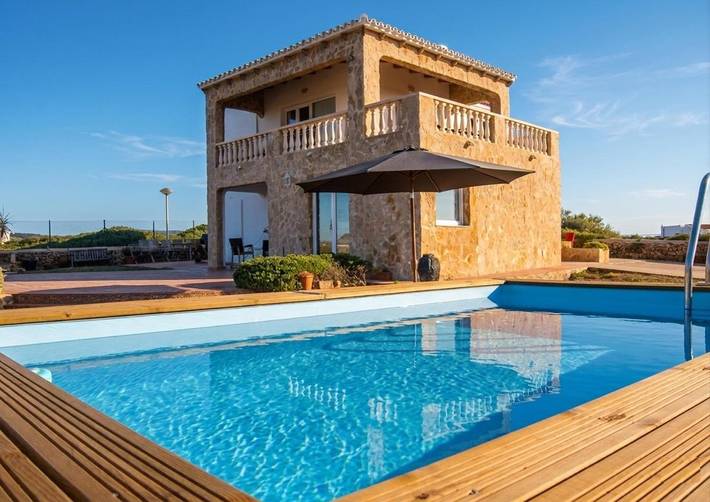 Ferienhaus für 6 Personen, mit Garten und Pool sowie Ausblick