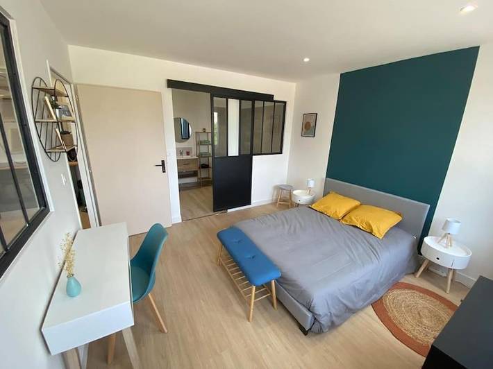 Appartement de vacances pour 2 personnes, avec jardin ainsi que terrasse et jacuzzi