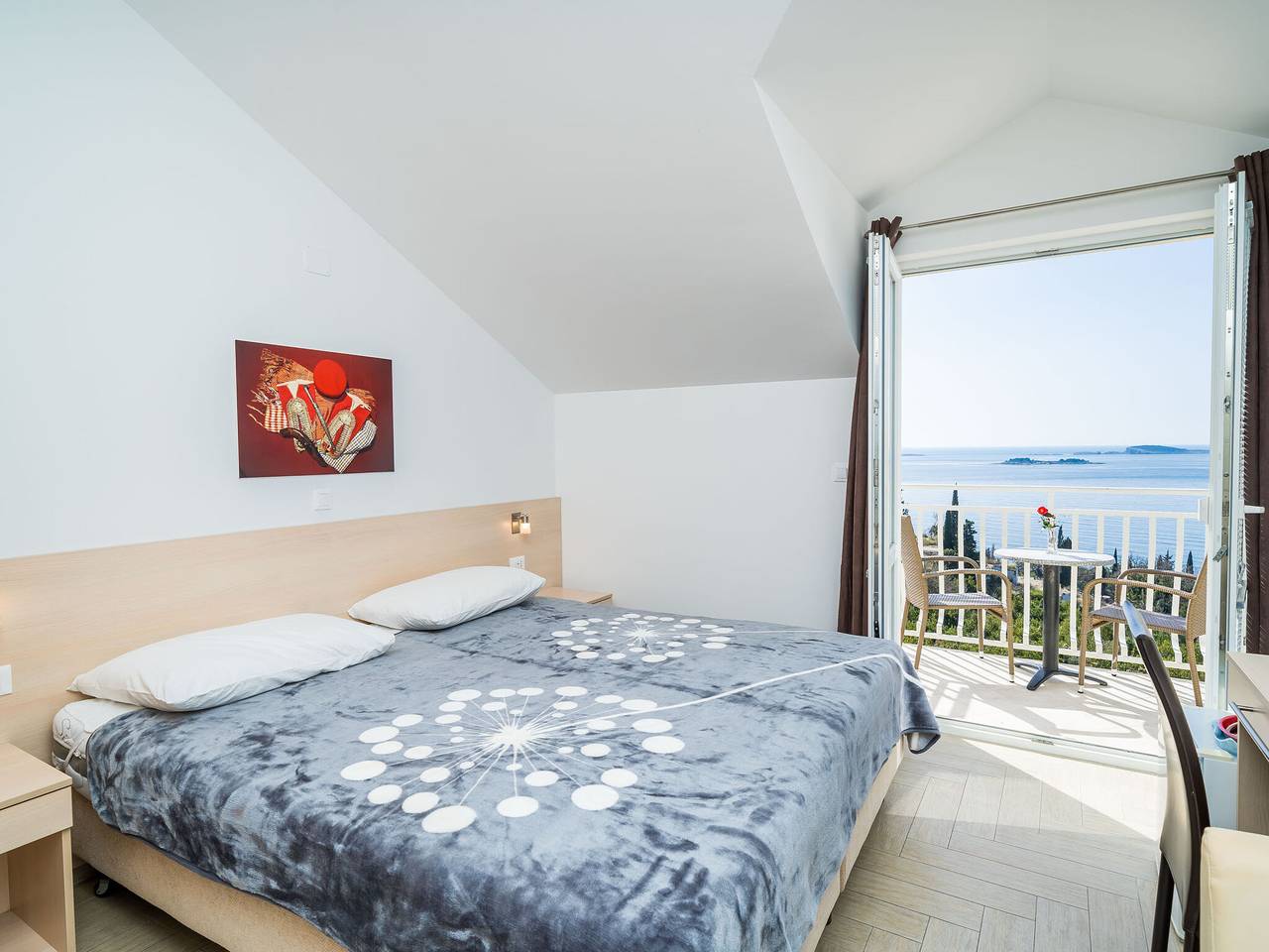 Ganze Wohnung, Villa Samba - Double Room with Balcony and Sea View - gasi se in Plat, Dubrovnik-Neretva