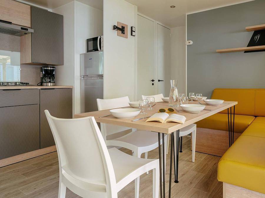 Camping Verdon Parc  - Mobilhome 6 personas - Premium | 3 Dormitorios | 6 Pers | Terraza elevada | Aire acondicionado | Tv in Gréoux-les-Bains, Parc naturel régional du Verdon