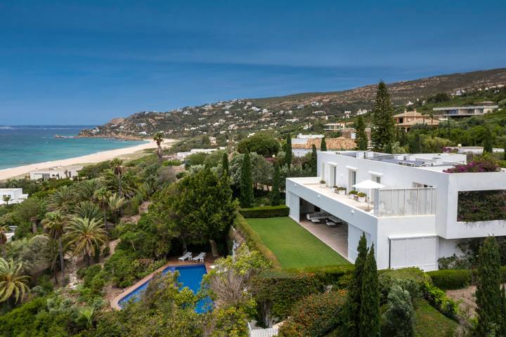 Casa de vacaciones para 8 personas, con Balcón y Terraza además de Jardín y Vistas en Atlanterra
