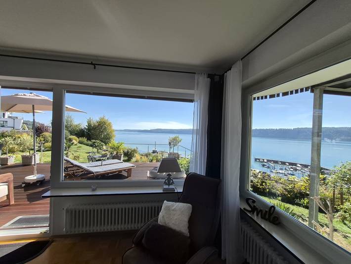 Ganze Wohnung, Ferienwohnung 'Panorama-Seetraum' mit Seeblick, privater Terrasse und Garten in Sipplingen, Region Bodensee-Oberschwaben