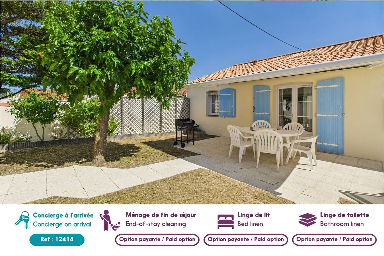 300 m de la plage, jardin, maison pour 5 in Saint-Hilaire-de-Riez, Vandea