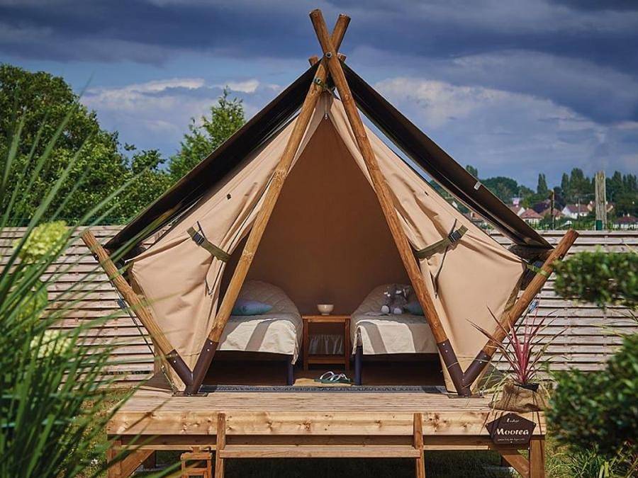 Camping Borepo - Safarizelt 2 personen - Zelt Mooera - 1 Zimmer in Villeveyrac, Mittelmeerküste (Frankreich)