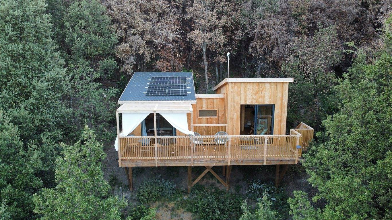 Ecolodge la Source - Cabane en bois au cœur du maquis - Cabane Surghjente in Poggio-Marinaccio, Parc naturel régional de Corse