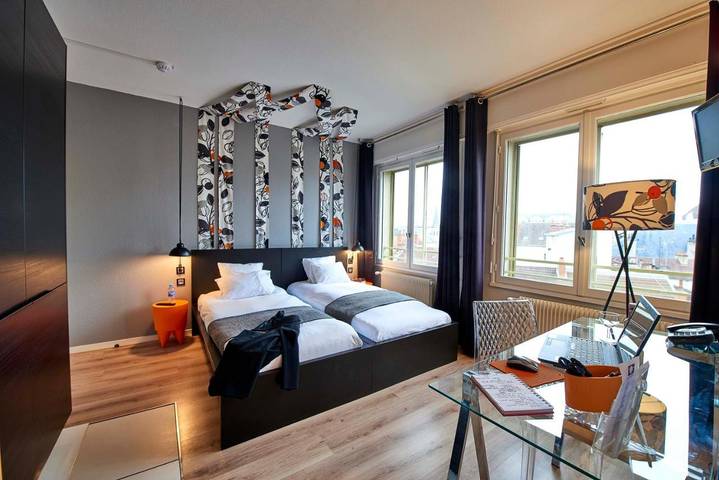 Appart’hôtel pour 2 personnes, avec jardin et vue