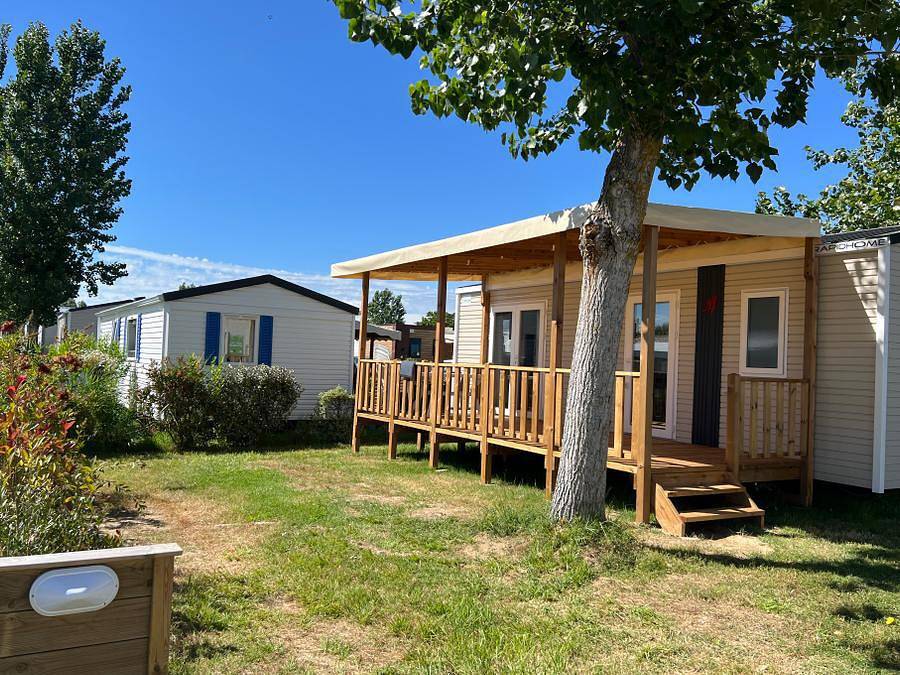 Le Bahamas Beach - Mobilhome 6 personas - C- Casa móvil caribeña de 2 dormitorios in Saint-Gilles-Croix-de-Vie, Valle del Loira