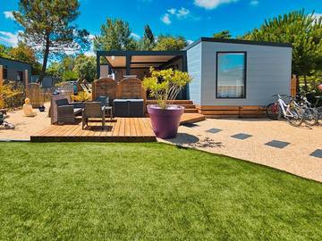 Mobil home pour 4 personnes, avec jardin, adapté aux familles à Les Mathes