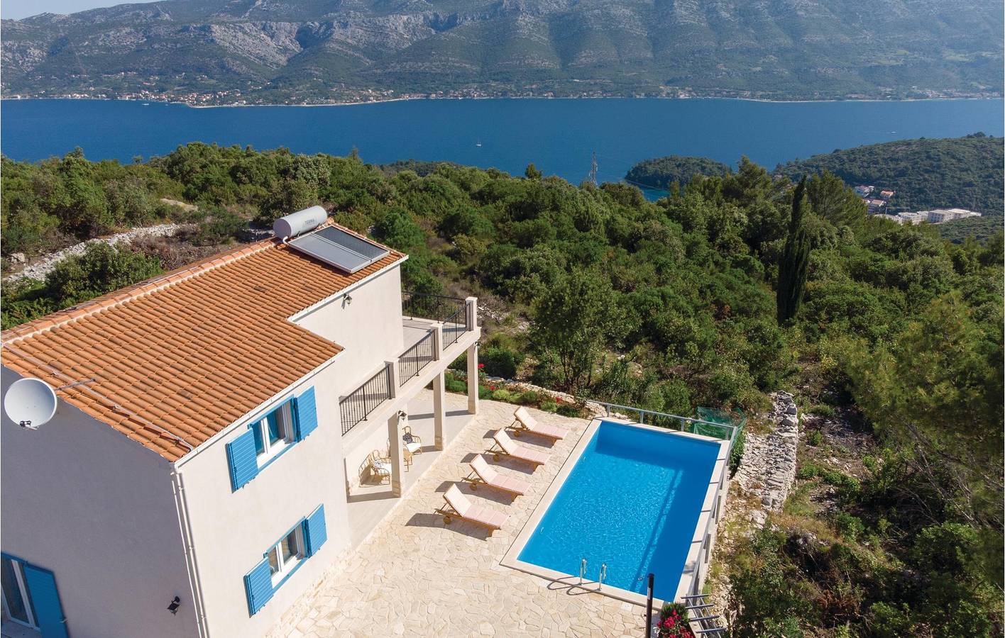 Casa vacanza per 6 persone con terrazza in Zrnovska Banja, Korcula