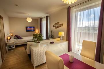 Gîte pour 2 personnes, avec balcon et vue à Tábor