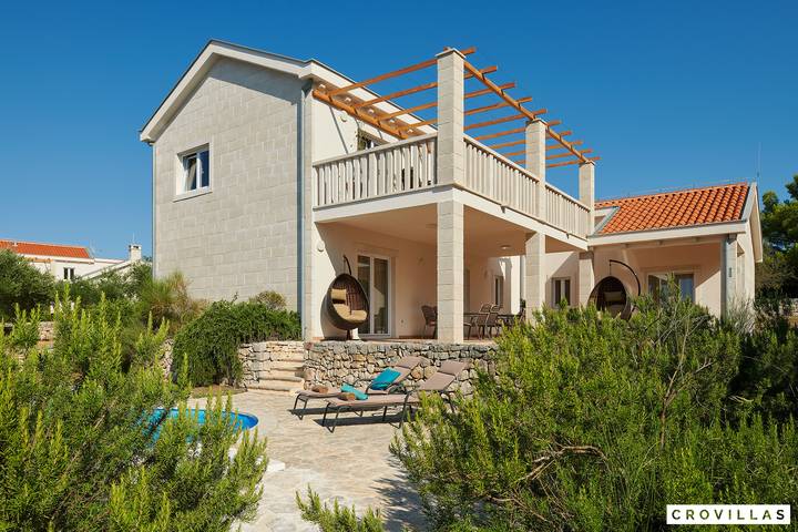 Villa für 8 Personen, mit Meerblick auf Hvar