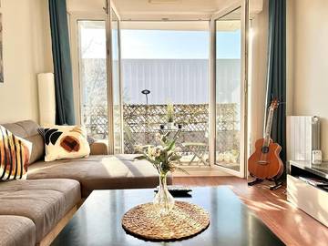 Gîte pour 4 personnes, avec balcon dans La Plaine Saint-Denis