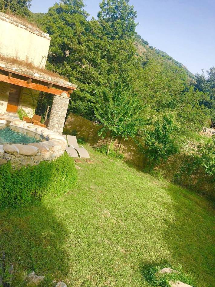Maison de campagne pour 2 personnes, avec jardin ainsi que vue et piscine à Omessa - 3
