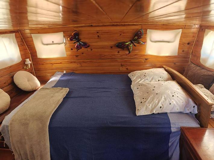 Bateau pour 4 personnes, avec Balcon et Terrasse ainsi que Vue et Vue sur le lac à Mâcon - 4