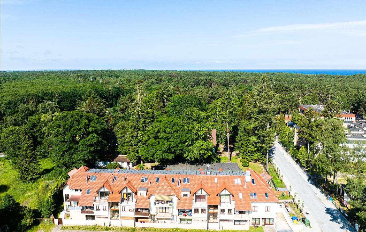 Cały apartament wypoczynkowy, Apartament wakacyjny dla 4 osób z taras in Łukęcin, Morze Bałtyckie