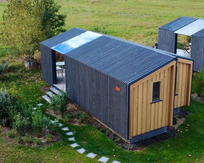 (101) Tiny House "Elbhütte" mit Wiesenblick in Bleckede, Mecklenburgisches Elbetal