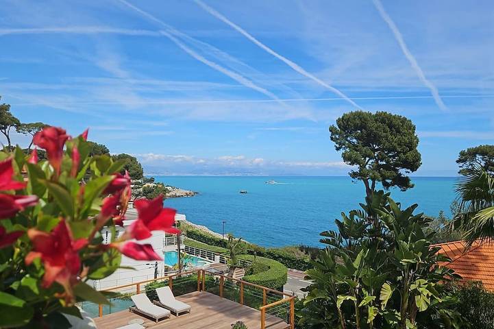 Villa for 12 personer, med terrasse og have i Antibes