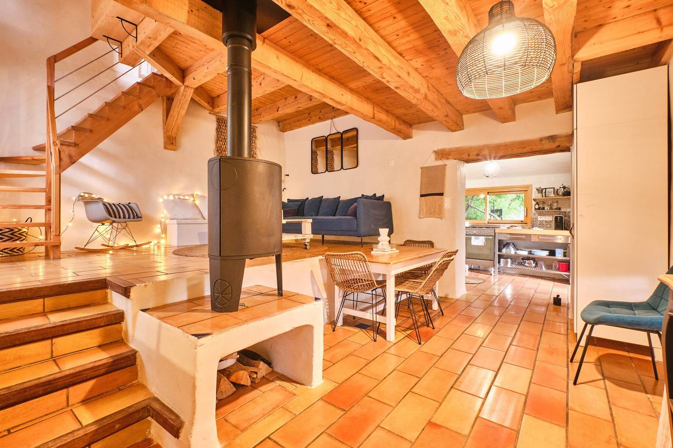 Maison de vacances 'L'atelier M' avec vue sur la montagne, terrasse privée et jardin privé in Quaix-en-Chartreuse, Isère
